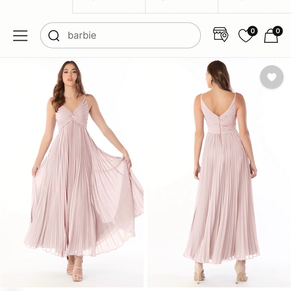 Azazie Raychelle
Blushing Pink A-Line V-Neck Chiffon Dress